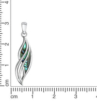 Anhänger 925 Sterling Silber rhodiniert Abalone - Avrum
