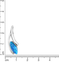 Anhänger 925 Sterling Silber rhodiniert Opal - Avrum
