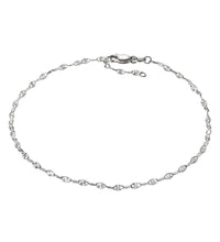 Fußkettchen 925 Sterling Silber weiss diamantiert - Avrum