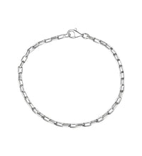 Armband 925 Sterling Silber weiß Gliederarmband 19 cm - Avrum