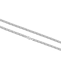 Armband 925 Sterling Silber weiß Doppel - Stegpanzerarmband 21 cm - Avrum