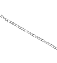 Armband 925 Sterling Silber weiß Armband Figarokette 21 cm - Avrum