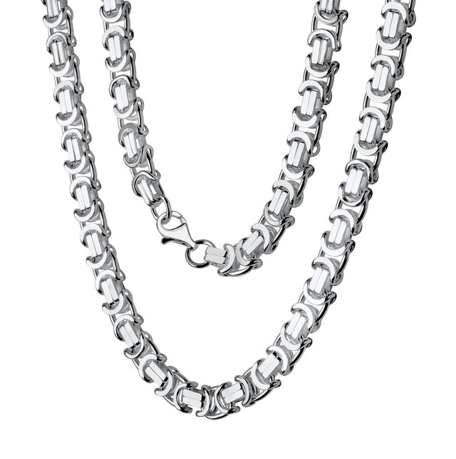 Collier 925 Sterling Silber weiß Etruskerkette 50 cm - Avrum