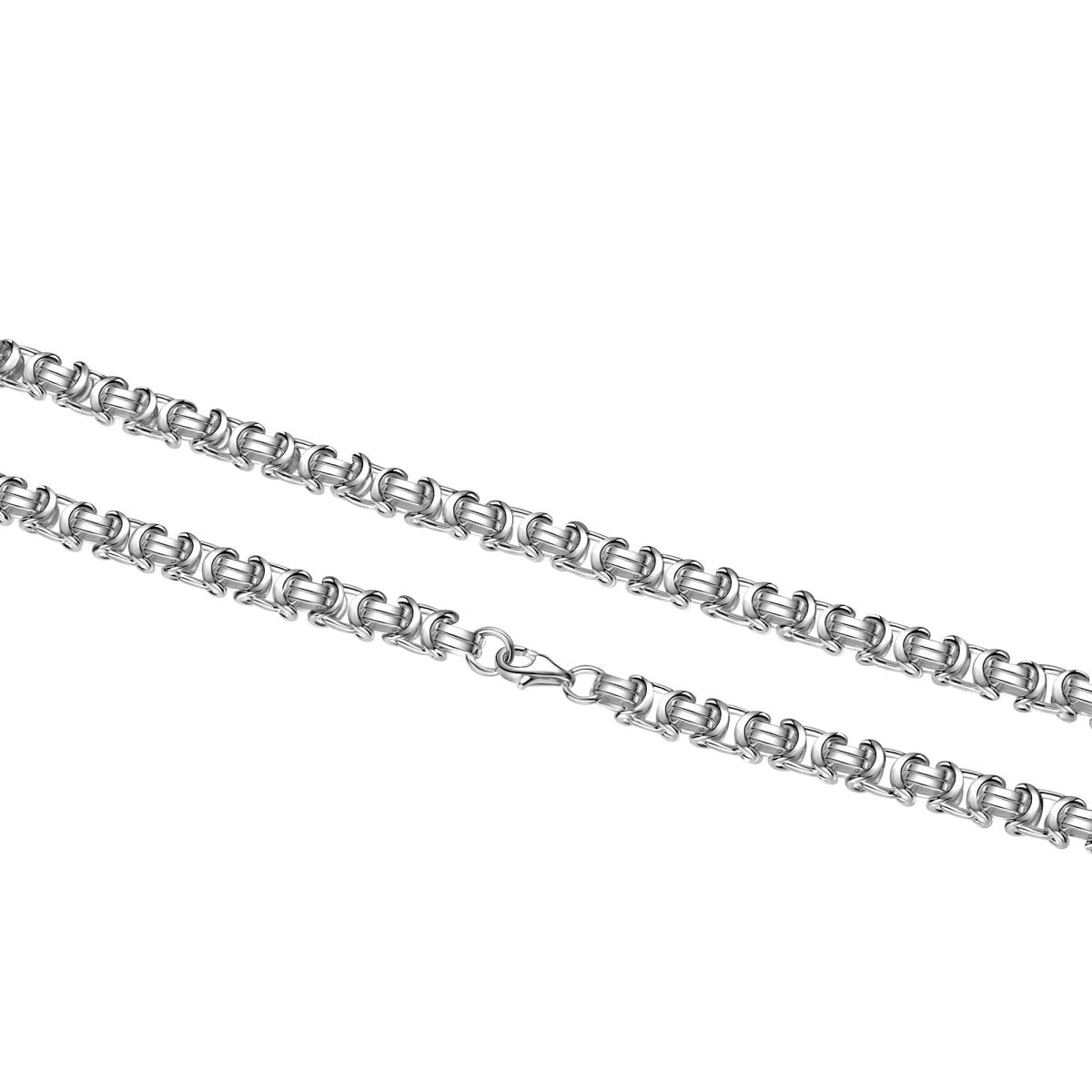 Collier 925 Sterling Silber weiß Etruskerkette 50 cm - Avrum