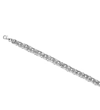 Armband 925 Sterling Silber weiß Armband Käfigkette 21 cm - Avrum