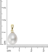 Anhänger 585 Gelbgold Süßwasserzuchtperle 8 - 8,5mm - Avrum