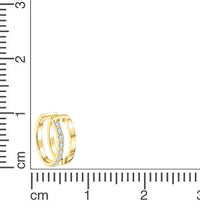 Ohrklemme 925 - Sterling Silber vergoldet Zirkonia - Avrum