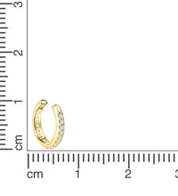 Ohrklemme 925 Sterling Silber vergoldet Zirkonia - Avrum