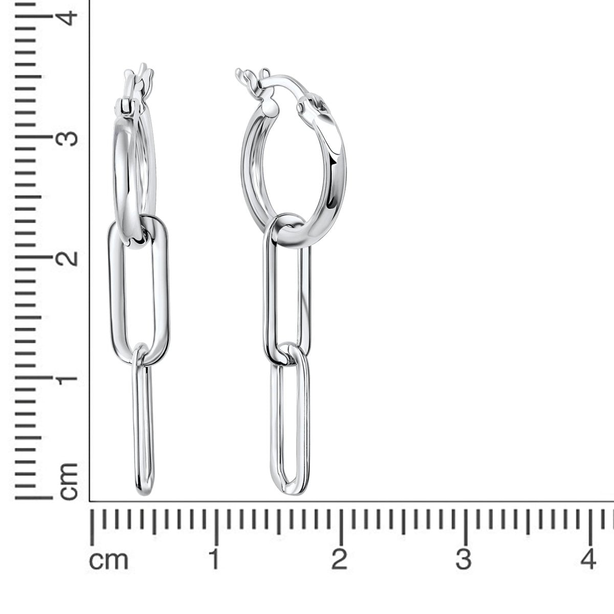 Creolen 925 - Sterling Silber rhodiniert - Avrum
