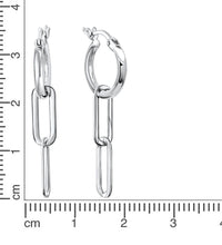 Creolen 925 - Sterling Silber rhodiniert - Avrum