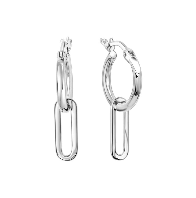 Creolen 925 - Sterling Silber rhodiniert - Avrum