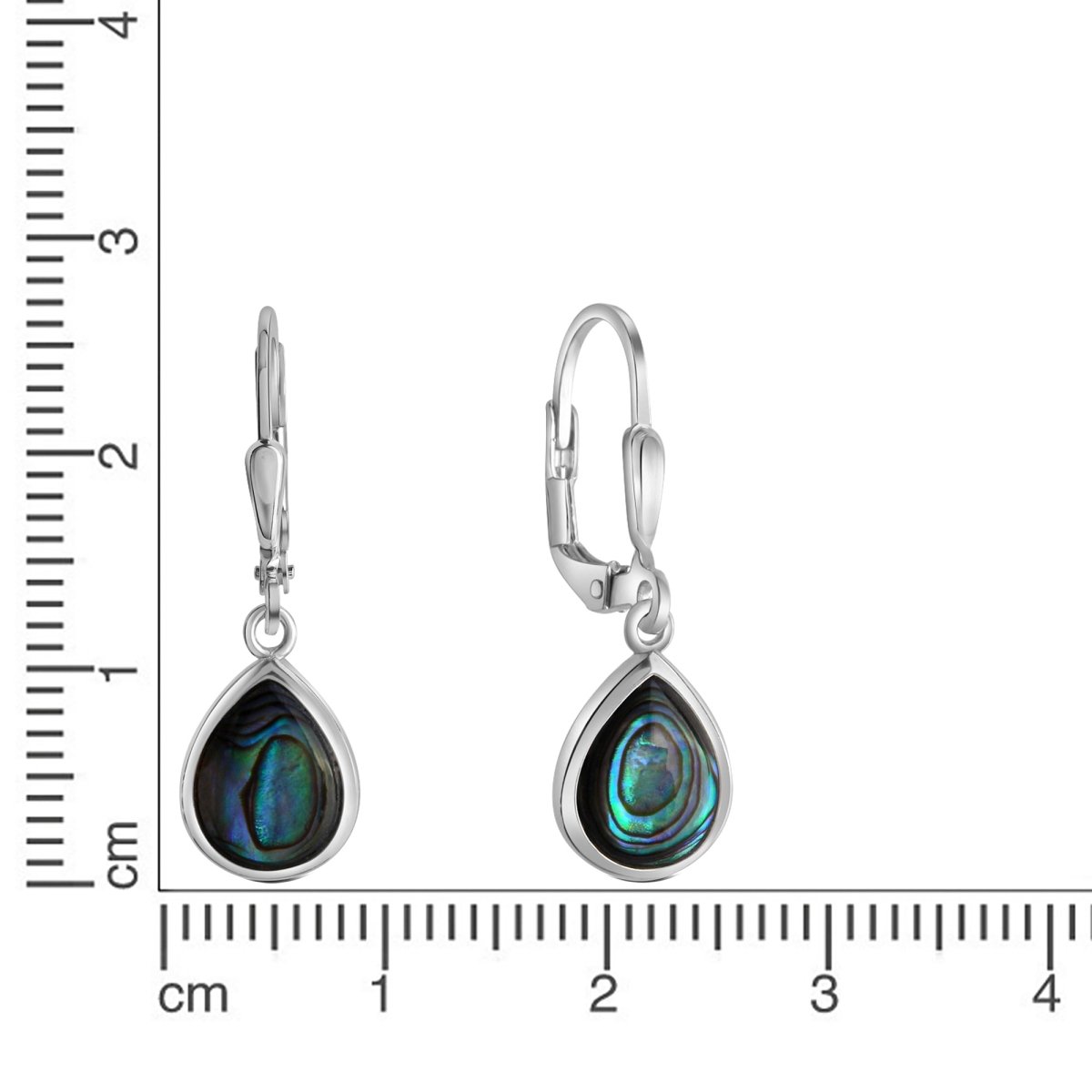 Ohrhänger 925 - Sterling Silber rhodiniert Abalone - Avrum