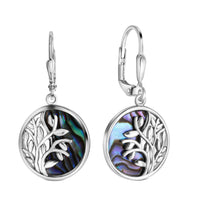 Ohrhänger 925 - Sterling Silber rhodiniert Abalone - Avrum