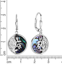 Ohrhänger 925 - Sterling Silber rhodiniert Abalone - Avrum