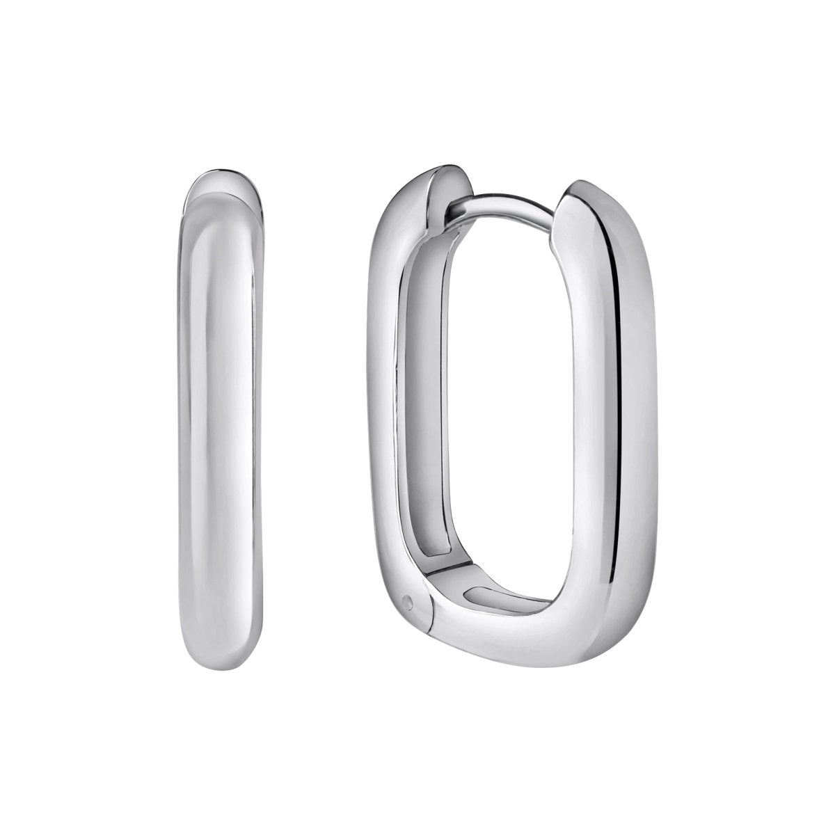 Klappcreolen 925 Sterling Silber rhodiniert - Avrum