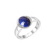 Ring 925 Sterling Silber rhodiniert Lapislazuli
