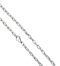 Collier 925 Sterling Silber weiß Gliederkette 45 cm - Avrum