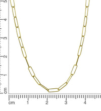 Collier 925 Sterlingsilber weiß Gliederkette glanz 45 cm - Avrum