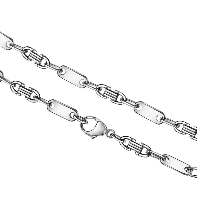 Collier 925 Sterling Silber weiß Fantasiekette 50 cm - Avrum