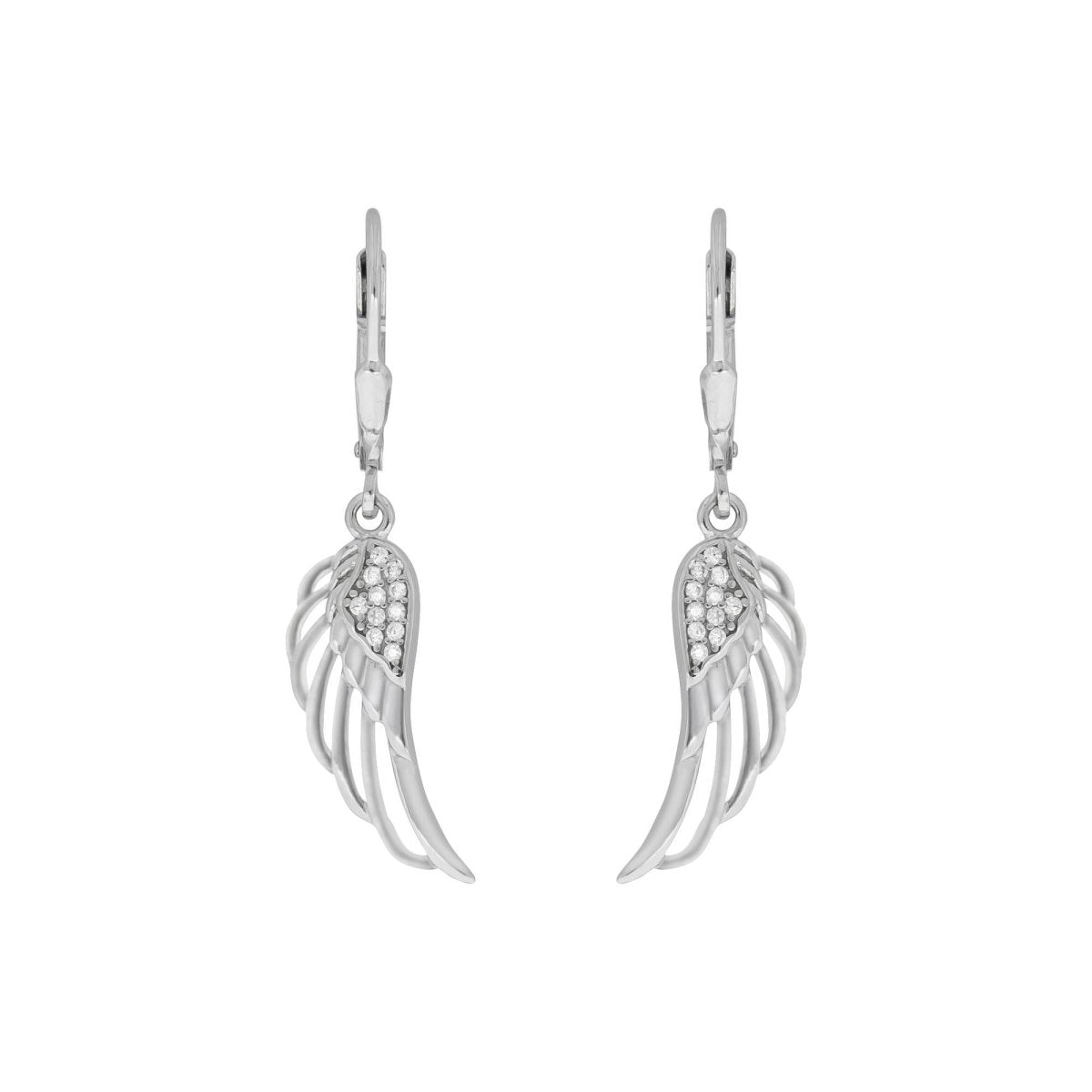 Ohrhänger 925 Sterling Silber rhodiniert Zirkonia - Avrum