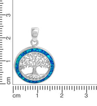 Anhänger 925 Sterling Silber rhodiniert synth. Opal weiß - Avrum