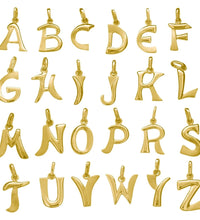 Anhänger Buchstabe A 375 Gelbgold glanz/matt - Avrum