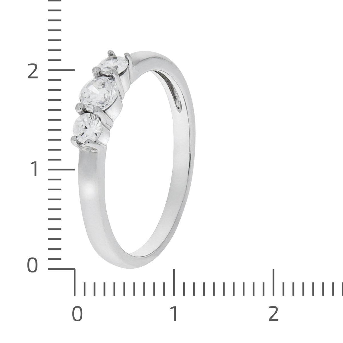 Ring 925 Sterling Silber rhodiniert Zirkonia - Avrum