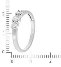 Ring 925 Sterling Silber rhodiniert Zirkonia - Avrum