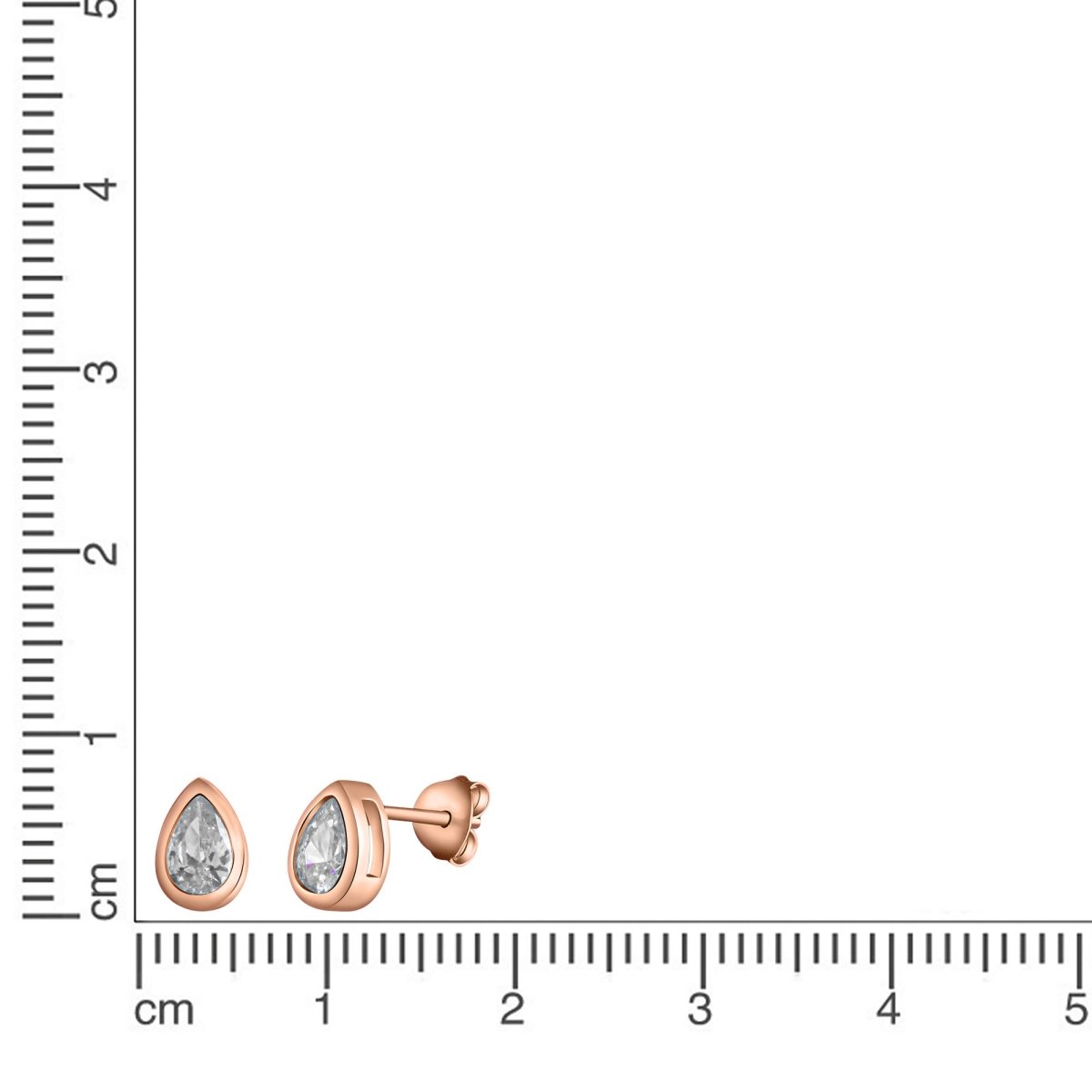Ohrstecker 925 Sterling Silber Zirkonia weiß - Avrum