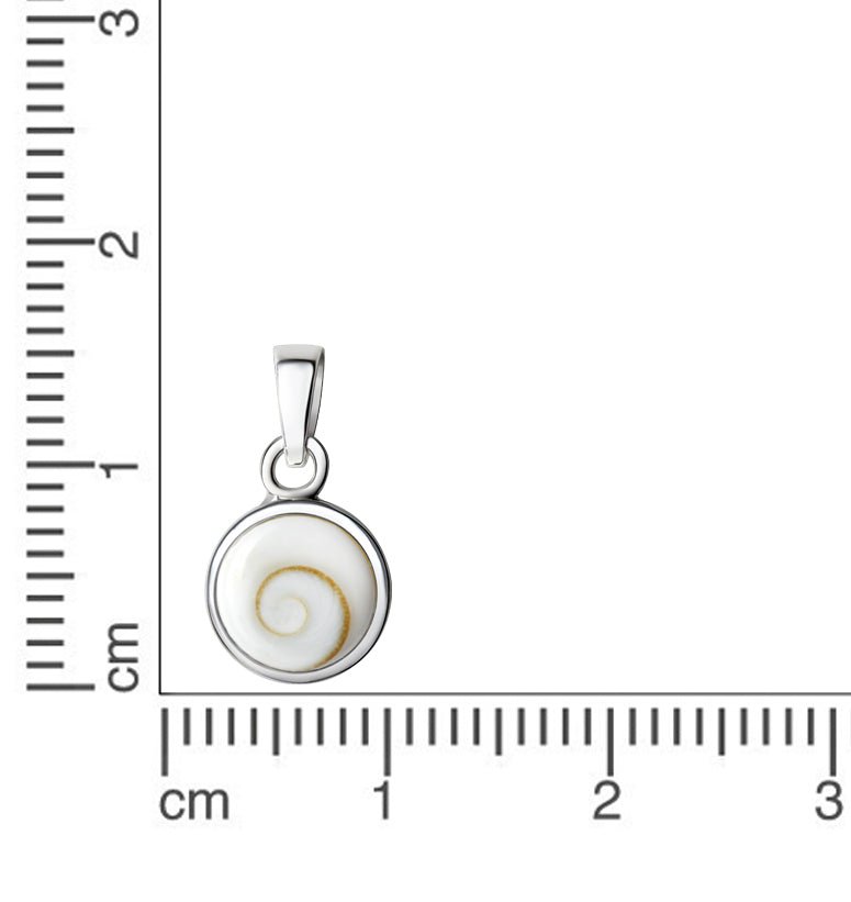 Anhänger 925 Sterling Silber Muschel weiß - Avrum