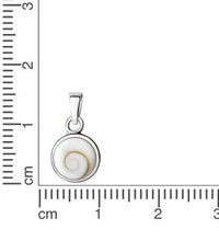 Anhänger 925 Sterling Silber Muschel weiß - Avrum