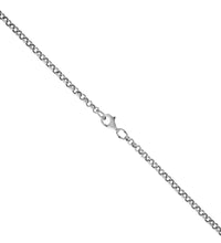 Collier 925 Sterling Silber rhodiniert Erbskette 45 cm lang - Avrum