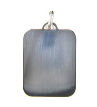 Anhänger 925 Sterling Silber rhodiniert Silberplatte rechteckig 19x25mm - Avrum