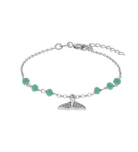 Armband 925 Sterling Silber rhodiniert Glassteine und Zirkonia - Avrum