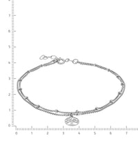 Fußkette 925 Sterling Silber rhodiniert Lebensbaum - Avrum