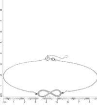 Fußkette 925 Sterling Silber Infinity - Avrum