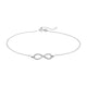Fußkette 925 Sterling Silber Infinity