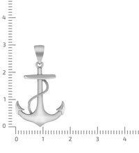 Anhänger Motiv Anker 925 Sterling Silber rhodiniert - Avrum