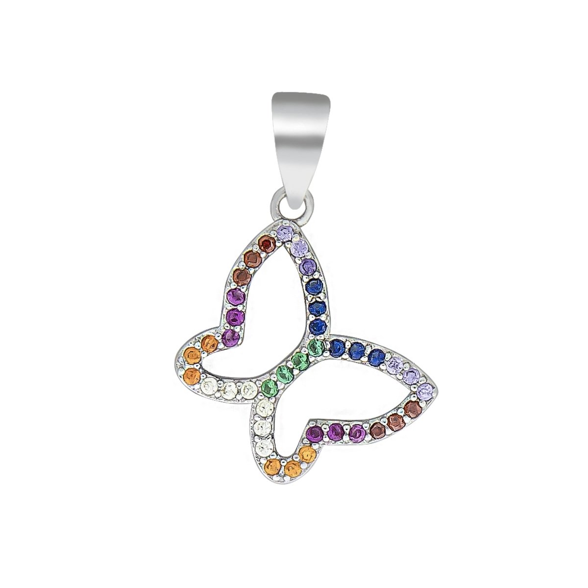 Anhänger Motiv Schmetterling 925 Sterling Silber rhodiniert - Avrum