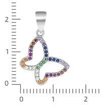 Anhänger Motiv Schmetterling 925 Sterling Silber rhodiniert - Avrum