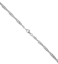 Collier 925 Sterling Silber weiss Singapurkette 45 cm - Avrum