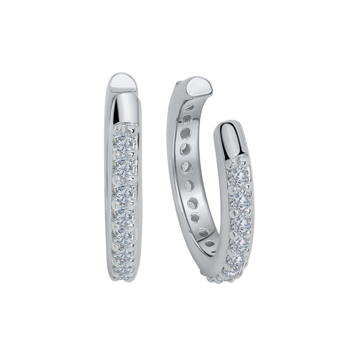 Ohrklemme 925 Sterling Silber vergoldet Zirkonia - Avrum