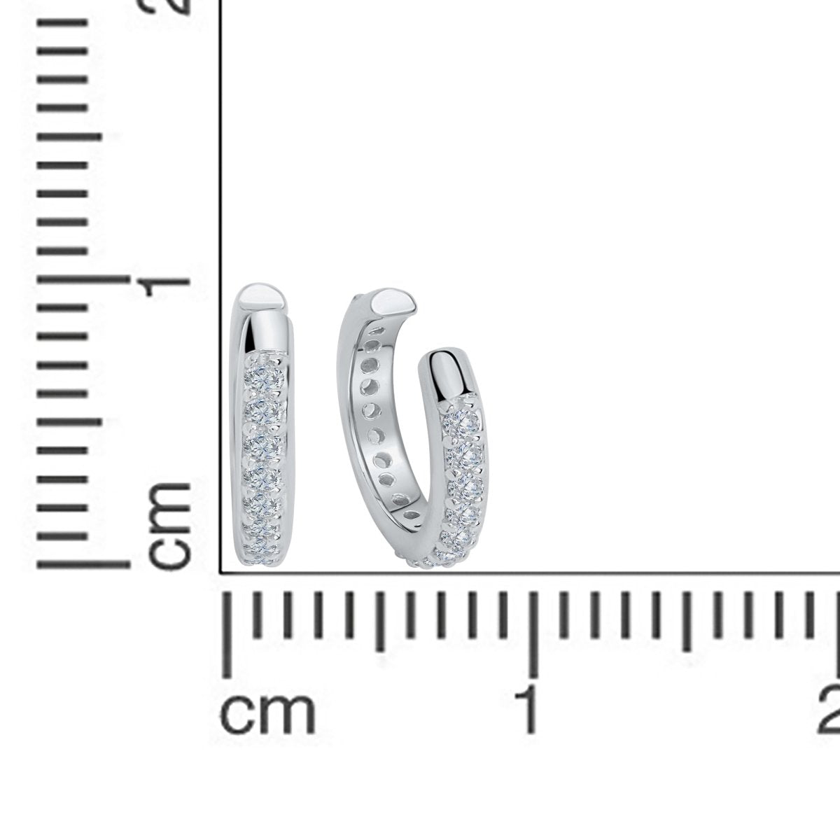 Ohrklemme 925 Sterling Silber vergoldet Zirkonia - Avrum