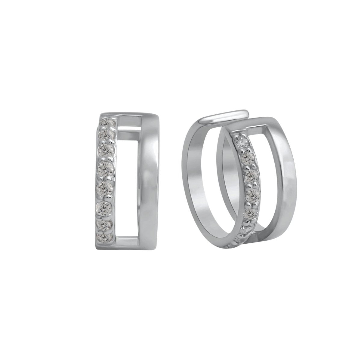 Ohrklemme 925 - Sterling Silber vergoldet Zirkonia - Avrum