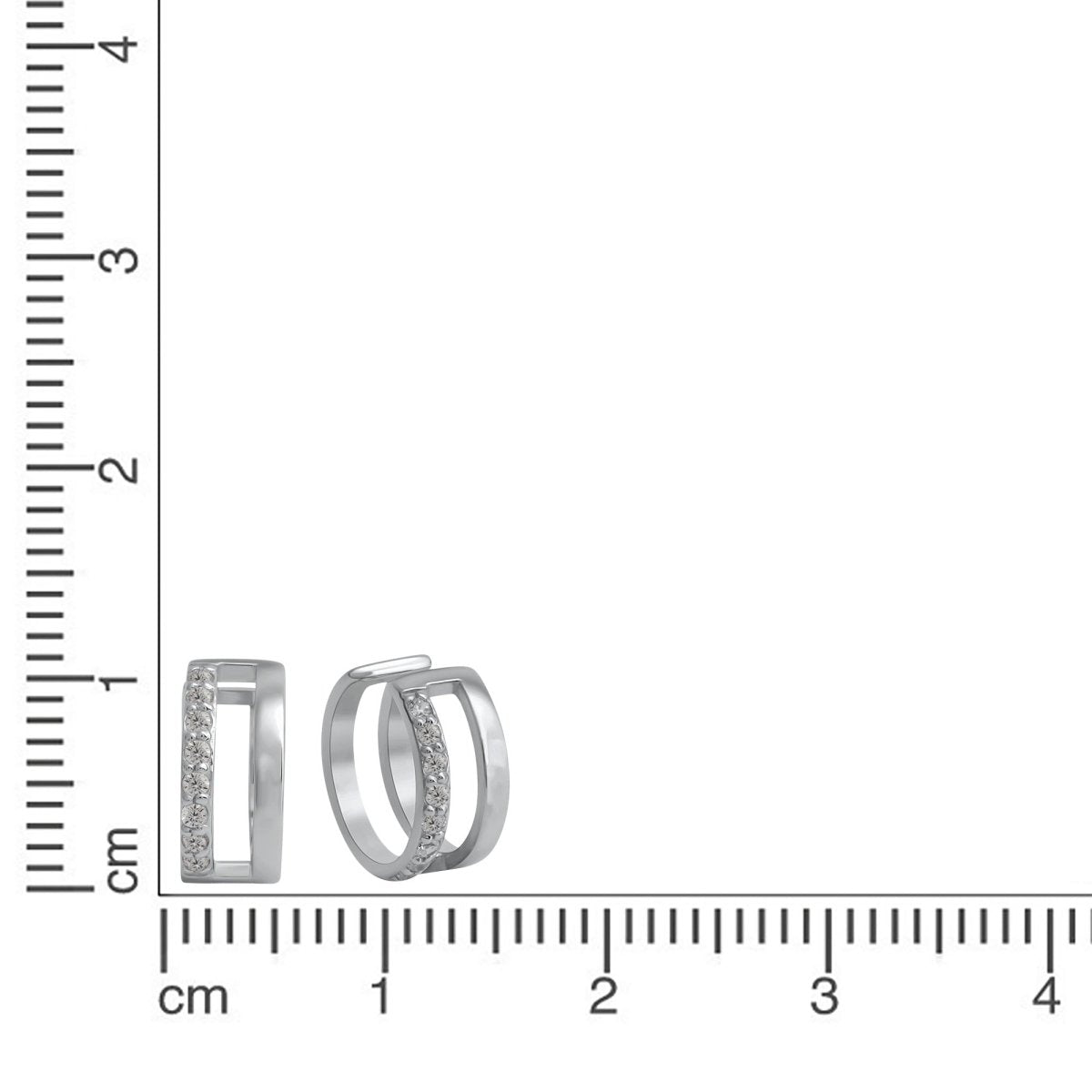 Ohrklemme 925 - Sterling Silber vergoldet Zirkonia - Avrum