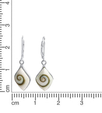 Ohrhänger 925 Sterling Silber mit Muschel weiß - Avrum