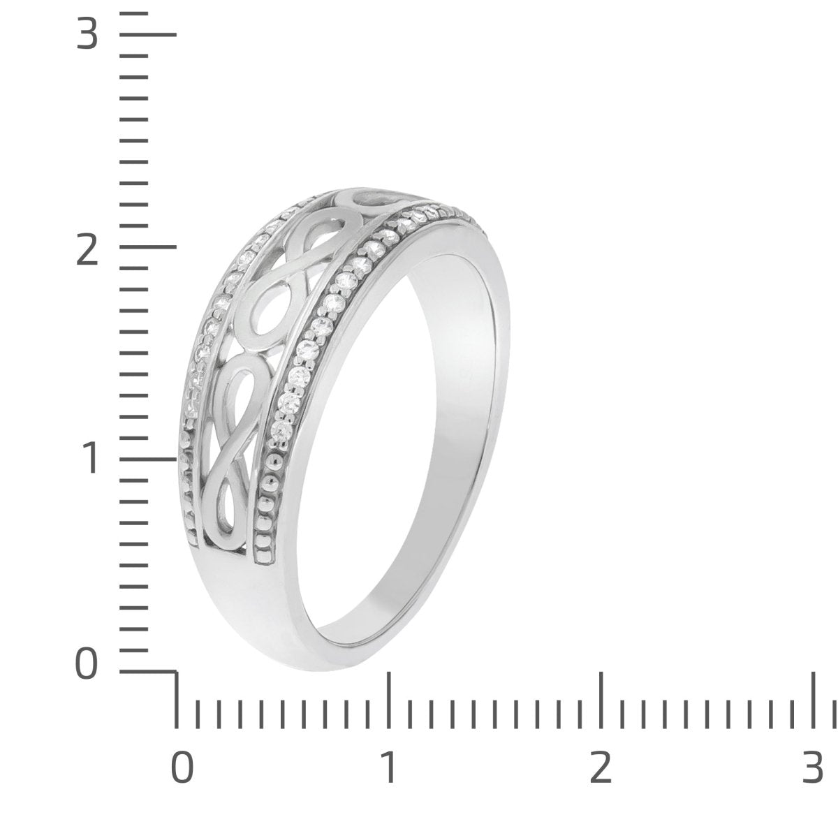 Ring Silber 925 glanz/mattiert Zirkonia - Avrum