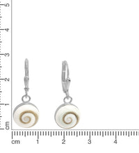 Ohrhänger 925 Sterling Silber mit Muschel weiß - Avrum