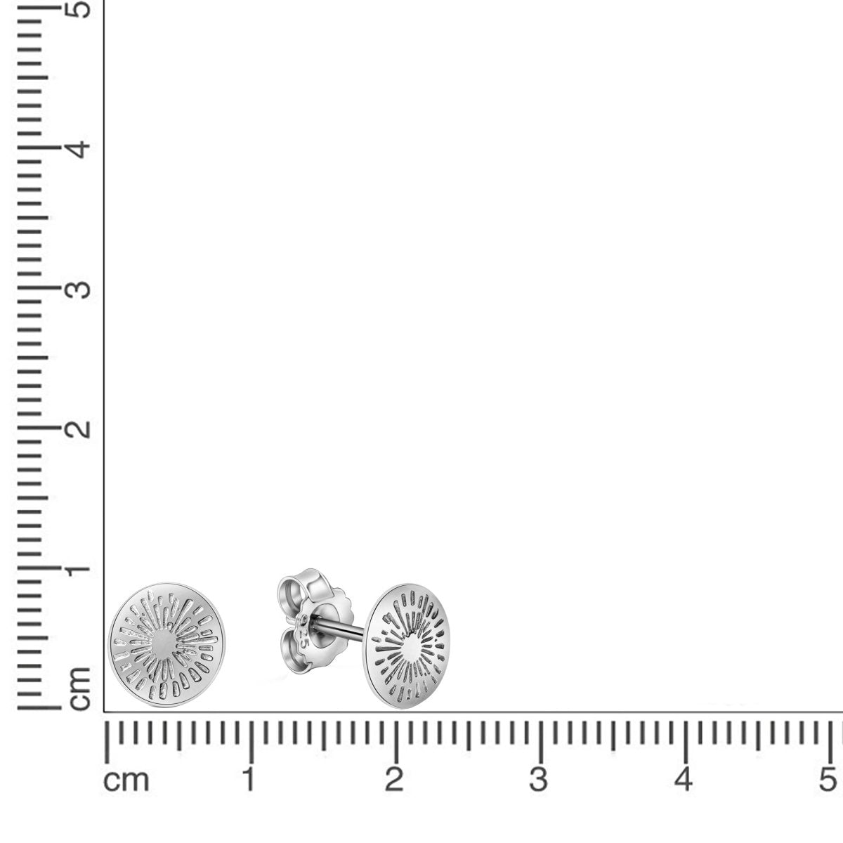 Ohrstecker 925 Sterling Silber rhodiniert - Avrum