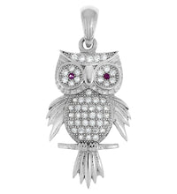 Anhänger 925 Sterling Silber rhodiniert Motiv Eule - Avrum